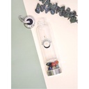BOUTEILLE EN VERRE 7 CHAKRAS PIERRES ROULEES 50CL - OMSAE # img_psid: 11193