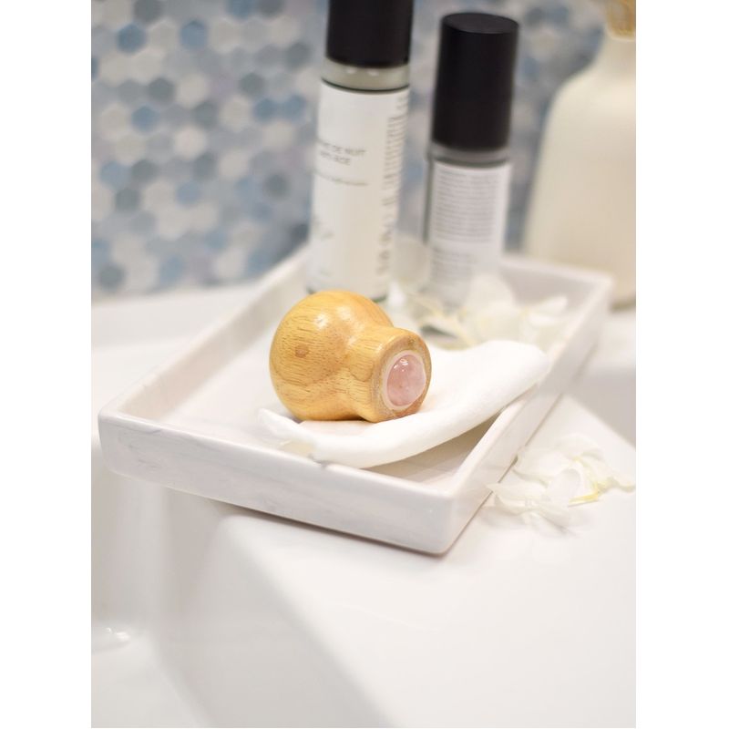 ROLL ON MASSAGE QUARTZ ROSE/BOIS - OMSAE # img_psid: 11170